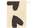Cawö Waschhandschuh Heart Beats 16 x 22 cm, Blau