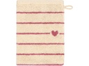 Cawö Waschhandschuh Heart Beats 16 x 22 cm, Blau