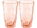 Koziol Trinkglas Club No. 6 300 ml, 2 Stück, Aquamarine