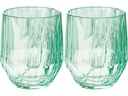 Koziol Trinkglas Club No. 24 300 ml, 2 Stück, Aquamarine
