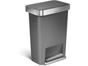 Simplehuman Treteimer Rectangular Liner Pocket 45 l Schwarz