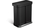Simplehuman Abfalleimer Step Can 34+24 l Silber