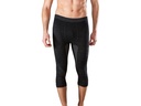 Merino & More Herren Funktionsunterhose 3/4 L, Schwarz