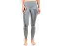 Merino & More Damen Funktionsunterhose lang L, Schwarz/Grau