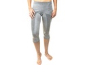 Merino & More Damen Funktionsunterhose 3/4 M, Grau/Hellgrau