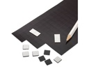 Berec Magnetplättchen 2 x 2 cm 100 Stück, Weiss-Schwarz