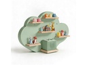 relaxdays Toniebox-Regal Wolke, MDF / Holz, Grau / Hellbraun