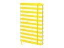 Kolma Notizbuch Stripy A5, Kariert, Caribbean/Weiss