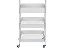 Wenko Küchenwagen Torriana 32.5/46 x 43/79 x 10 cm/31 cm, Weiss