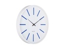 KARLSSON Wanduhr Arruga Retro 40 cm, Weiss/scharlachrot