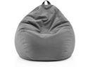 Lumaland Sitzsack 120 l Comfort Polyester (PES), Grau