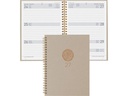 Biella Geschäftsagenda Dispo Term Natural Wire-O Blume, 2027, Grau