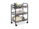 relaxdays Rollwagen Mesh mit 3 Ebenen 63 x 44,5 x 26 cm