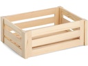 Zeller Present Aufbewahrungskiste Leisten 40 x 30 x 15 cm, Braun