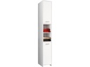 VCM Hochschrank Zalo L 30 x 180 cm, Weiss/Schwarz