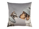 pad Kissenbezug Cat Loves Dog Mint, ca. 45 x 45 cm