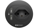 max connect Steckdoseneinheit ATOM T13, 2x USB-C Schwarz