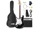 MAX E-Gitarre GigKit Schwarz