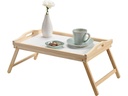 Kesper Serviertablett Bett Kiefernholz MDF Weiss