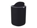 relaxdays Tischabfalleimer 1.5 l, Grau/Weiss