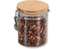 Kesper Vorratsglas 600 ml Glas Holz Transparent Braun
