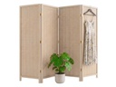 relaxdays Paravent Braun