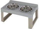 Kerbl Futternapfständer Erhöhter MDF Edelstahl 2 x 2000 ml