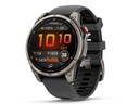 GARMIN GPS-Sportuhr f nix 8 Pro  AMOLED Schwarz/Graphite
