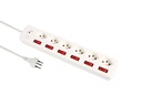 Schönenberger Steckdosenleiste Fix-Line+ MultiSwitch USB-C