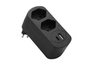 Schönenberger Abzweigstecker MOVE 2xT13 mit USB PD30W