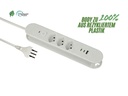 Schönenberger Steckdosenleiste Re:Life USB 6x T13. 2x USB-C + 1x USB-A