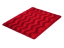 Kleine Wolke Badteppich Zack 55 x 65 cm, Rot