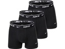 NIKE Boxershorts 3 Pack Trunk L, black