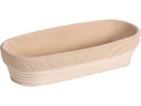 Kesper Gärkörbchen Rattan mit Stoffeinlage Oval Natur 28 x 15 cm
